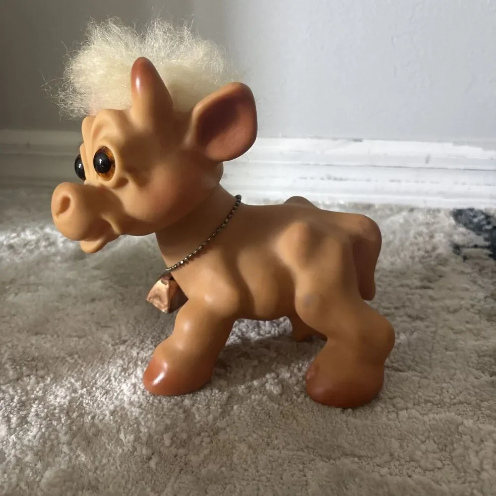 Vintage 1960s DAM Troll Doll Animal 6 1/2